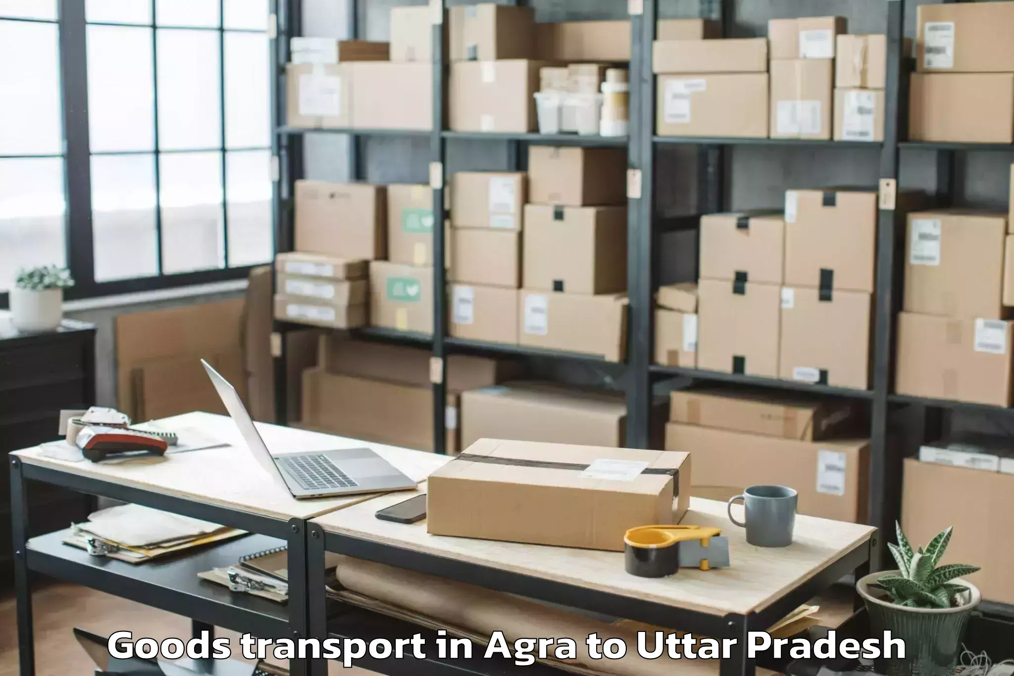 Affordable Agra to Lalganj Ajhara Goods Transport